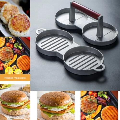 NEW Round Shape Hamburger Press Food-Grade Aluminum Hamburger Meat Beef Grill Burger Press Patty Maker Mould Kitchen Accessories