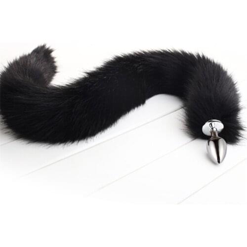 White-Black Fluffy plug Tail Cat Ears Headband Cosplay Role Play Halloween Toys Make Life Wonderful 2Pcs / Set 68UD