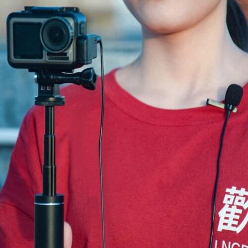 3.5mm Wired Clip-On Microphone Camera Video Recording Lapel Mic Chatting Network Teaching Video Conferencing for OSMO ACTION