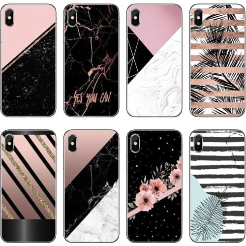 Marble stripes pattern Transparent Phone Case For iPhone 12 11 Pro Max Mini XS Max XR X 8 7 Plus 6 6S Plus 5 5S SE 2020