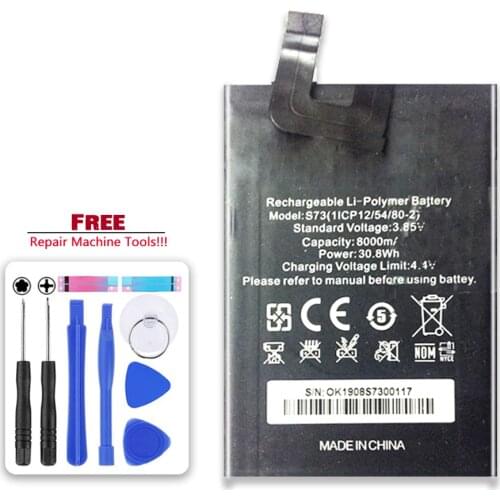 Replacement Battery 8000mAh For OUKITEL WP5 S73 3.85V HT2749B-S73 REV1.3 Mobile Phone