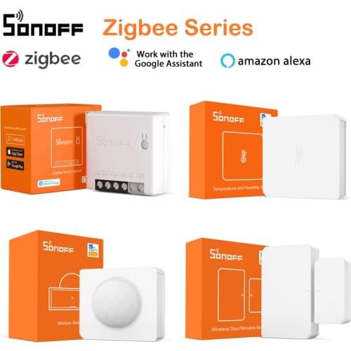 SONOFF Zigbee 3.0 ZBBridge Mini ZBMINI / Wireless Switch / Temperature Humidity / Motion / Door Sensor for Alexa Google Home