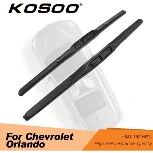 KOSOO For Chevrolet Orlando 2010 2011 2012 2013 2014 2015 Auto Car Wiper Blades Fit Hook Arm Clean The Windshield Accessories