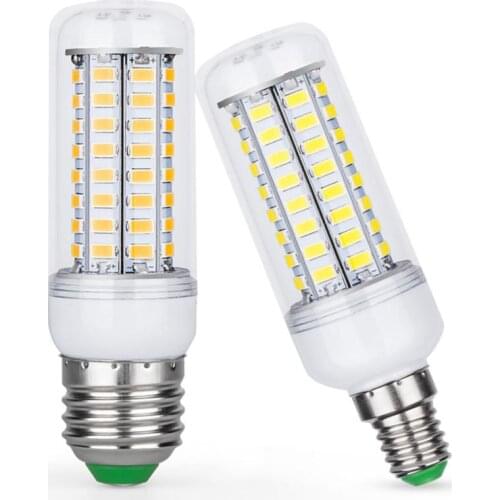 E27 LED Lamp LED Bulb SMD5730 220V Corn Bulb 24 36 48 56 69 72LEDs Chandelier Candle LED Light For Home Decoration Light Bulb