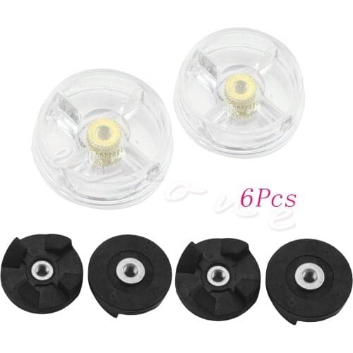 Replacement 2 Plastic Gear Base 4 Rubber Gear For Magic Bullet Spare Parts