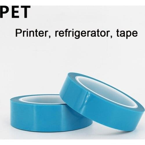 1pcs Pet refrigerator tape, printer fixed air conditioner fax machine tape, no trace, no degumming blue refrigerator tape