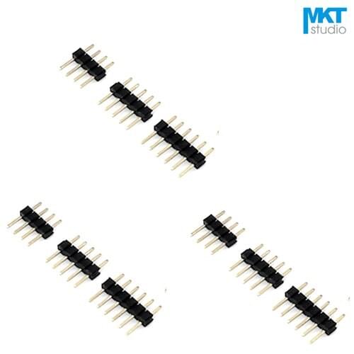 100Pcs 2.0mm Pitch Single Row Straight Pins PTH Male Pin Header Strip For Arduino 11P 12P 13P 14P 15P 16P 17P 18P 19P 20P