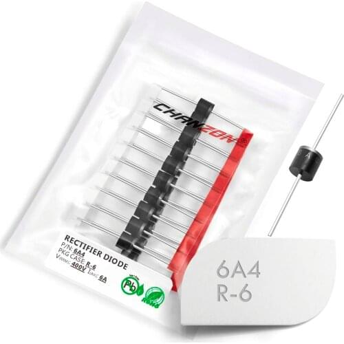 20 Pcs) 6A4 Rectifier Diode 6A 400V R-6 Axial 6 Amp 400 Volt Electronic Silicon