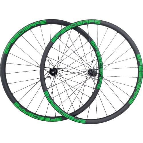 29er MTB XC 28mm tubeless BOOST wheelset asymmetric straight pull carbon wheels front 100mm 110mm X15 rear 142mm 148mm X12 thru
