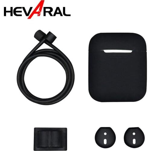 4 in 1 Accessories Sets For AirPods 2 Earphone Cases Earbuds Cover Headphone Holder Anti-Lost Rope For i10 i9s Airpods Protector