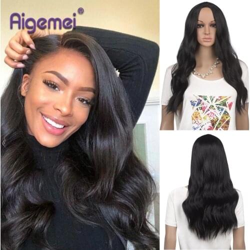 Aigemei Black Wigs
