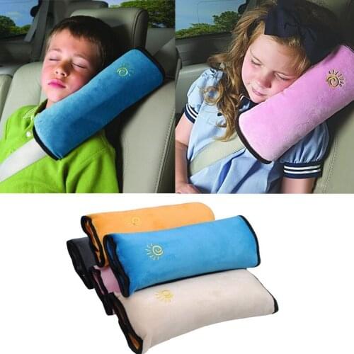 Baby Pillow Car Safety Belt & Seat Sleep Positioner Protect Shoulder Pad Adjust Vehicle Seat Cushion for Kids Baby