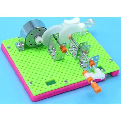 DIY Science Gizmo Hand Crank Generator Kids Puzzle Assembled Kits Simple Physics Experiment Teaching Resources Educational Toys