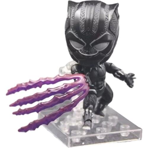 Disney Marvel Legand Anime Action Figure GK Black Panther Figma 10cm PVC Avengers Model Movable Joints Toys For Children Gift