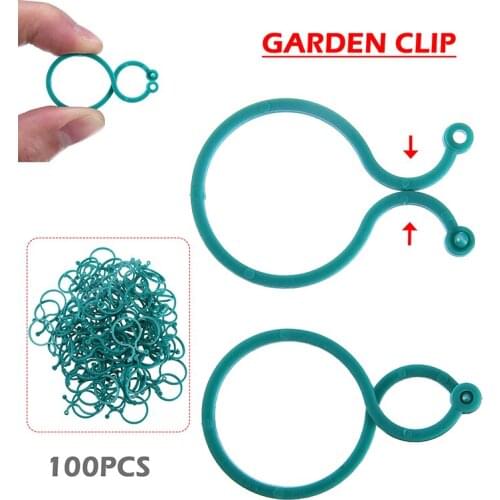 Hot Sale Garden Vegetable Plant Support Clips For Flower Tomatoes Cucumbers Pracical Plant Binder Greenhouse Clip Supplies