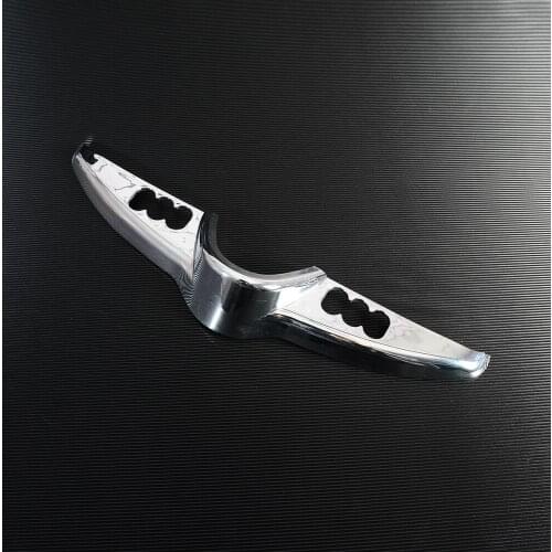 Chrome & Black Batwing Dash Switch Panel Accent Cover for Harley Touring Glide 2014-2017