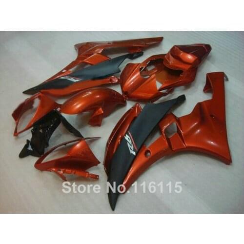 Injection molding ABS fairing kit for YAMAHA YZF R6 2006 2007 matte black brown fairings set YZF-R6 06 07 NB024