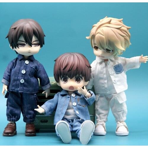 HOUZIWA 1/12 BJD GSC Molly Doll Shirt Clothes For OB11 Dolls