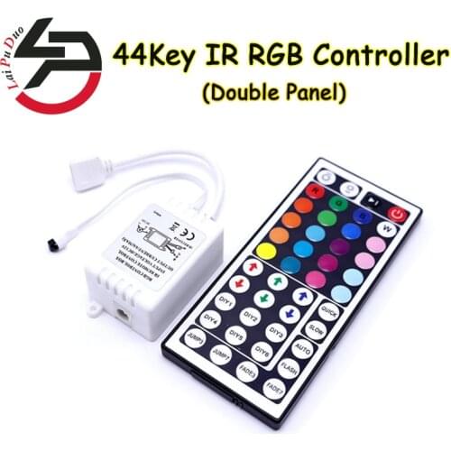 Laipuduo 44key IR RGB Remote Double Panel Large MOS Controller DC12V-24V Colorful Dimmer Controller LED Strip Lights