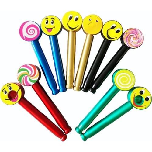 Lollipop Metal Pipe Portable Creative Smoking Pipe Smile Tobacco Pipes Gifts Narguile Grinder Smoke Random Delivery