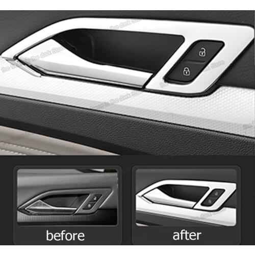 Lsrtw2017 Car Interior Door Handle Frame Trim Cover Decoration for Volkswagen Vw Golf 8 MK8 Pro R 2021 2022 Accessories Styling