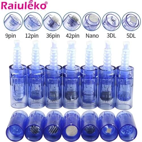 Micro Needling Tattoo Pen Nano MYM Needles Tip Microneedling 9 Pin/12 Pin/36 Pin/3D Bayonet Screw Port Cartridge Tattoo Needles