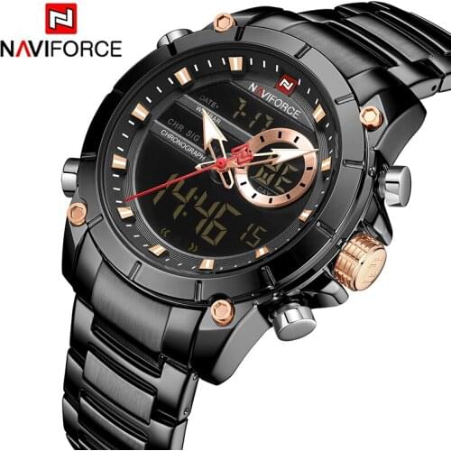 Relogio Masculino Top Brand Men Watches NAVIFORCE Fashion Luxury Quartz Watch Mens Military Chronograph Sports Wristwatch Clock