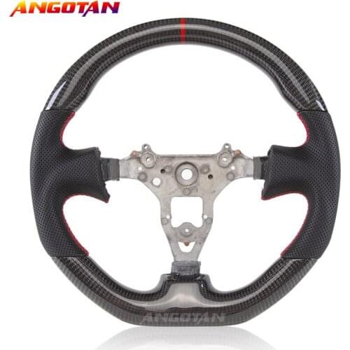 Steering Wheel Fit For Nissan R34 LED Perforated leather Carbon fibre Car Steering Wheel