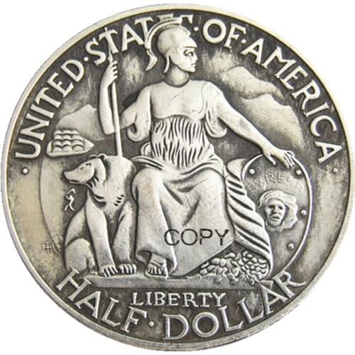 USA 1936D San Diego Commemorative Half Dollar Silver Plated Copy Coin