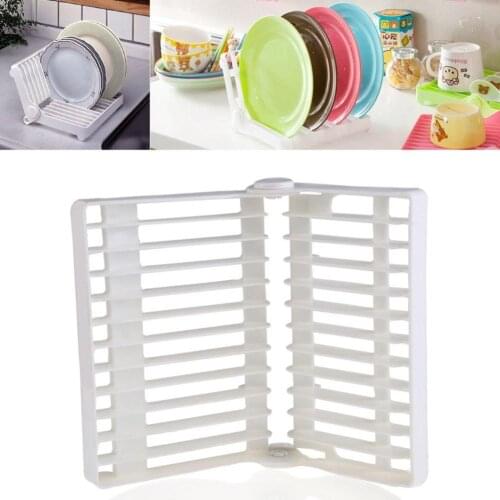 Foldable Dish Rack Stand Holder Bowl Plate Organizer Tray Tableware Storage Kitchen Drying Rack Dish Drainer Drip Shelf Tools