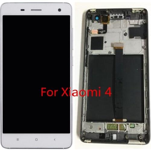 LCD Display for xiaomi 4 Touch Screen Digitizer Frame Assembly 100% Tested AAA Quality For Xiaomi 4 Mi4 M4 lcd screen digitizer