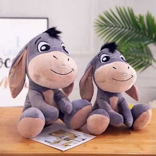 Zqswkl 28/38cm cute little donkey plush toy doll pillow hugs christmas birthday gift soft animal stuffed toys kids kawaii stuff