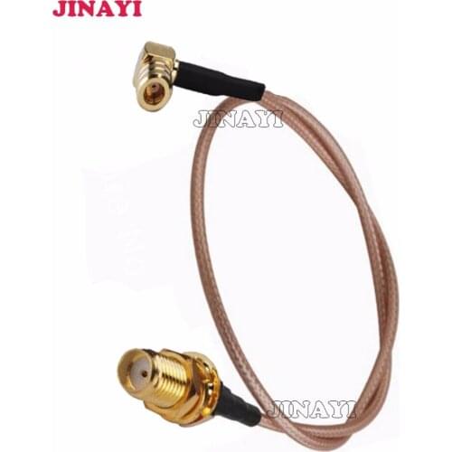 10pcs SMA Female to SMB Female Right Angle RG316 Pigtail Cable 15cm 6 inch