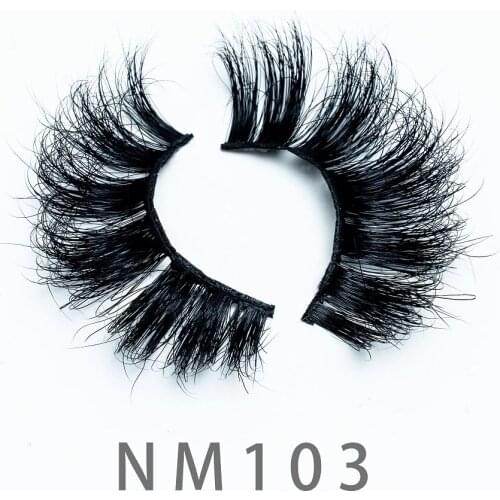 103 Wholesale 20mm 5D Long Fluffy Mink Lashes Strip Bulk Vendors Natural Dramatic False Eyelashes 3D Dramatic Wispy Mink Lashes