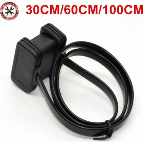 2021 Best Quality Flat Thin As Noodle OBD2 16Pin ELM327 Male To Female Elbow Extension Cable Diagnostic Scanner Connector