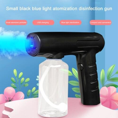 260ml Household Portable Wireless Handheld Atomization Disinfection Fog Machine Fog Machine Blue Light Nano Steam Spray Gun