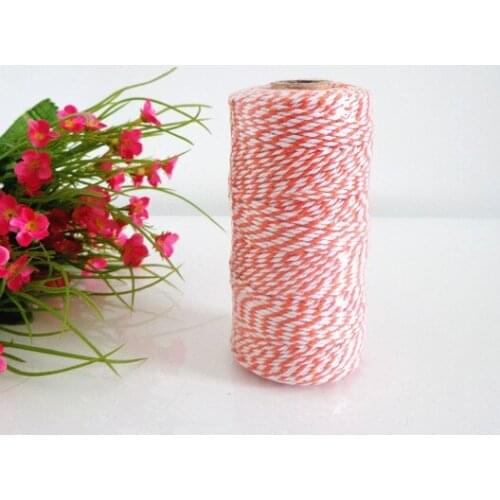 3 Spools (110yard/spool) Pick Colors Orange Bakers Twine 12ply,Card Making Gift Wrap Craft Party Cotton Twine,String,Cords,Rope