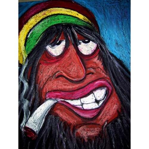 Diamond Paintings "rasta man"picture cross stitch Crafts DIY square Rhinestone Embroidery catoon picture 3d art Needlework