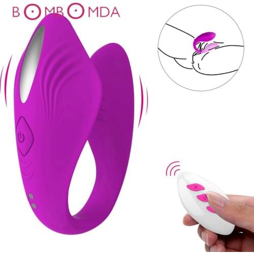 Wireless Vibrator Adult Toys For Couples USB Rechargeable Dildo G Spot U Silicone Stimulator Double Vibrators Sex Toy For Woman