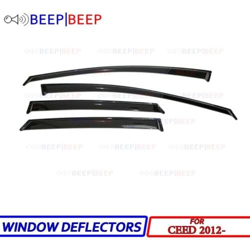 For Kia Ceed 2012-2018 Hatchback car window deflectors sun guard rain wind vent visor cover car styling accessories