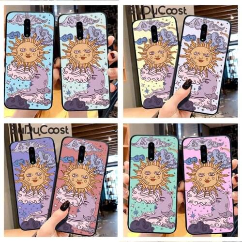Hrmes Funny Sun Moon Face Shockproof Phone Case For Redmi 6 4X 7 7A 8 GO K20 Note 4 4X 5 5A 6 6 Pro 7 8 8pro