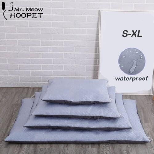 Hoopet Large Dog Mat Cool Summer Pets Bed Waterpoof Washable Dog Pad Dog Cage Bed Durable Cat Mat Cushion