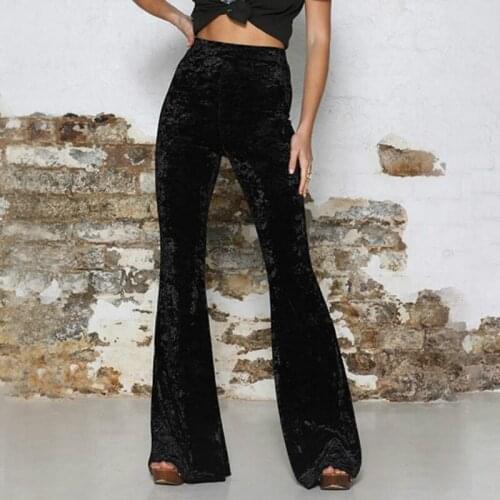 Женские бархатные брюки JUNSRM China At AliExpress