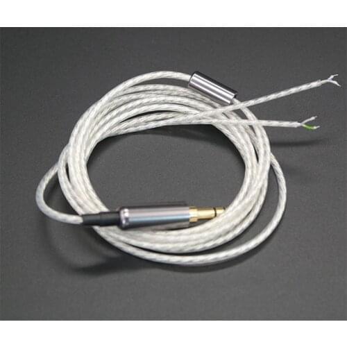 3.5mm DIY Earphones Cable Wire 6N Copper Silver Plated Cable Material MP3 Player Cable
