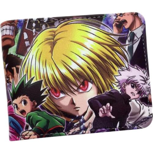 CARTOON cool HUNTER HUNTER Gon Freecss Anime wallet purses& wallets card holder coin pocket bifold pu wallet short