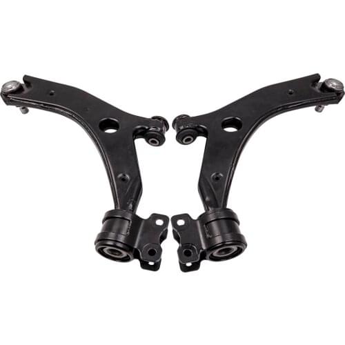 Lower Front Wishbone Suspension Control Arms Wishbones 1 Pair For Mazda 3 2004 - 2009 W/ Bushings