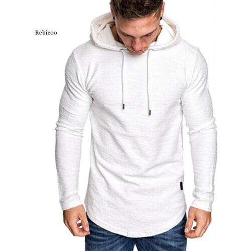 New Mens Brand Solid Color Sweatshirt Fashion Mens Hoodie Spring and Autumn Winter Hip Hop Hoodie Male Long Sleeve M-3Xl