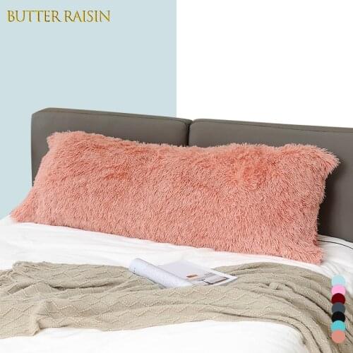 Plush Pillowcase Home Decor Pillow Covers 53*148cm Living Room Bedroom Sofa Decorative Pillow Case Shaggy Fluffy Cushion Cover