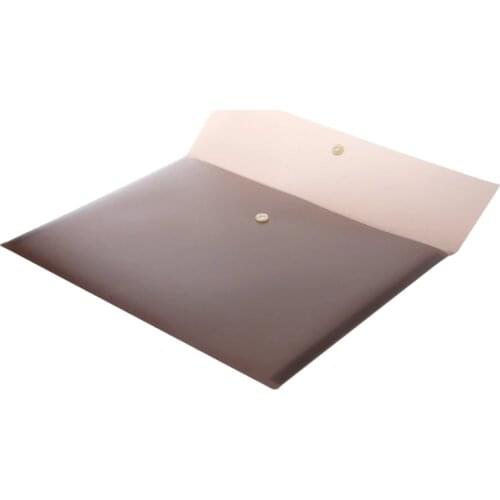 A4 Size Portable PP Plastic Envelope File Waterproof Storage Bag Document Folder