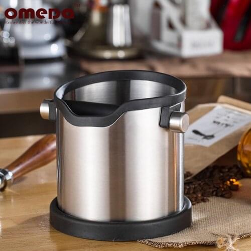 Stainless steel slag powder barrels of silicone coffee slag bucket of household hot tapping slag bucket